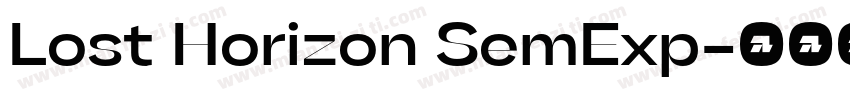 Lost Horizon SemExp字体转换